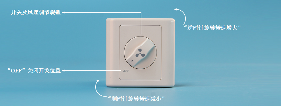 BRT-702/704/706/F009 150W/600W旋钮调速开关 产品详情图