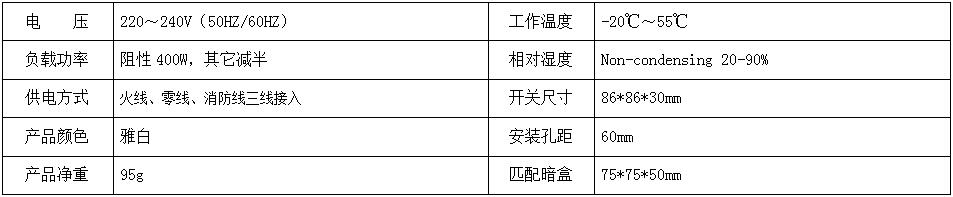 BRT-804 带消防线声控开关 产品详情图
