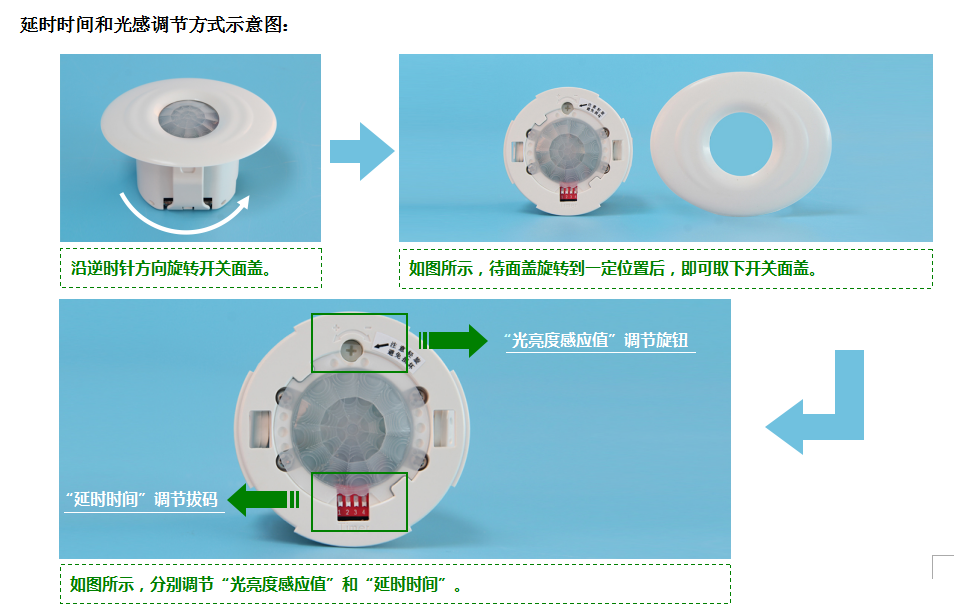 BRT-317C 反向人体感应开关 产品详情图
