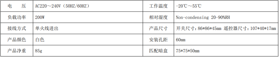 BRT-205L/205L-T 按键旋钮调光开关(选配遥控） 产品详情图