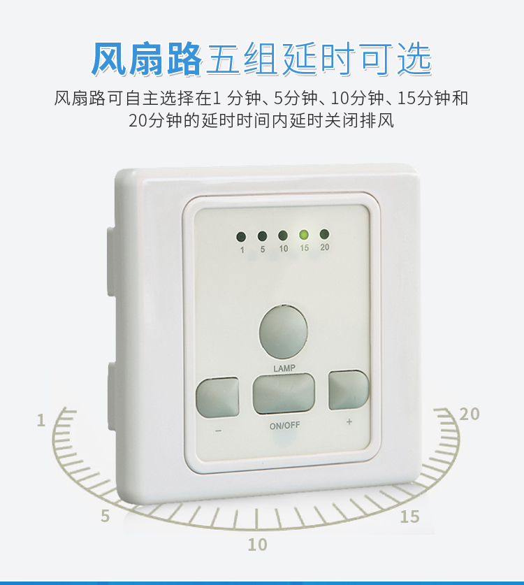 BRT-V004 按键式带灯延时开关 产品详情图