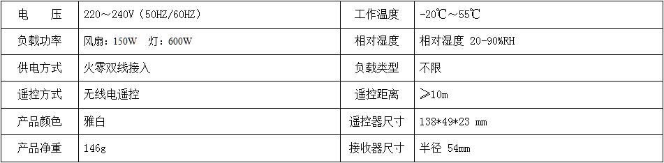 AS-CF239N 条形无线电吊扇遥控器 产品详情图